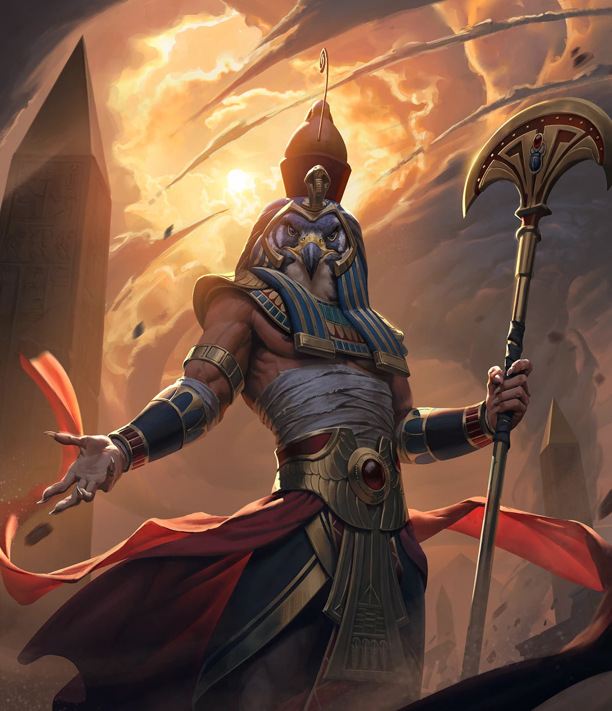 audience by ancient god Horus
